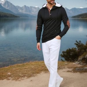 Sudadera Casual Con Capucha Para Caballero