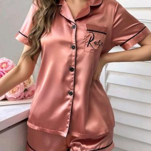 Juego De Pijama De Pantalón Corto Para Dama